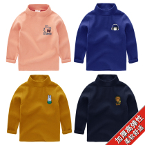 Childrens clothing long sleeve high neck T-shirt 2021 New Autumn Winter Childrens base shirt boys and girls baby half high collar tide