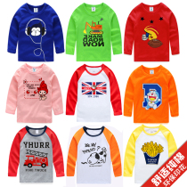 Boys long sleeve T-shirt cotton 2021 New Spring Autumn childrens clothing Children Baby Girl shirt base shirt top