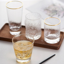 Day Style Hammer Veins Phnom Penh Glass Water Cup Home Heatproof Tea Cup Drink Cup Suit Thickened Transparent Juice Cup