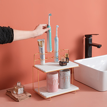 Hotel toilet bathroom toilet supplies wash hands and face wash countertop rack electric toothbrush holder storage rack box