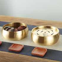 Pure copper large tea washing pen washing kung fu tea set water Water Water tea tray tea plate tea ceremony all copper zero with extra extra large dry bubble table