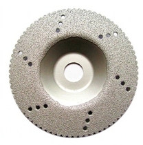 Brazed diamond grinding sheet perforated and toothed angle grinding sheet Cutting and grinding dual-purpose bowl grinding sheet toothed stone cutting and grinding sheet