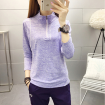 Summer outdoor light and breathable quick-drying clothes Womens long-sleeved t-shirt sunscreen and UV-resistant clothes mountaineering and hiking quick-drying clothes