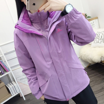 Down clothes liner Assault Clothing Woman Winter Three-in-one Detachable Waterproof Warm Great Yard Climbing Two Sets of Tide Cards