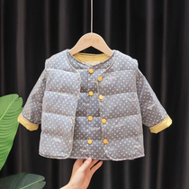 2020 new thin down jacket liner winter baby down vest warm baby male and female coat tide
