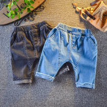 Boys baby jeans 1-3 years old 2 children summer children pants baby Summer new 2020 boys foreign style shorts