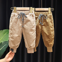 Boys winter wear corduroy pants baby casual velvet pants baby handsome Korean thick pants