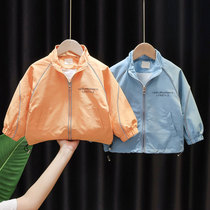 Babys spring and autumn coat boys top 2021 new Korean version babys autumn casual sports jacket trend