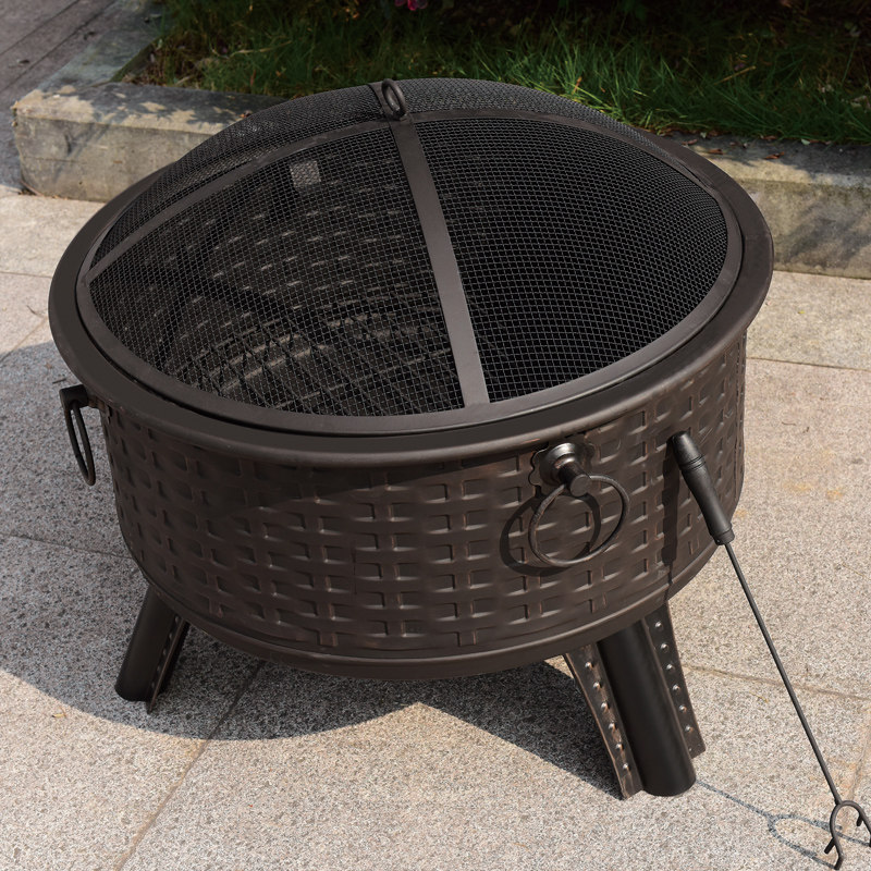 花园庭院篝火炉 酒店花园火盘 真火火炉 仿铜火炉 取暖炉 烧烤炉