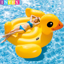 INTEX adult water floating horse little yellow duck Unicorn childrens swimming ring floating pool inflatable floating bed
