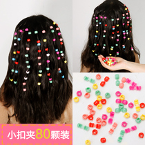 Childrens small flower hairclip color dazzling ya same small grab clip Korean girl hairpin Princess clip baby headdress female