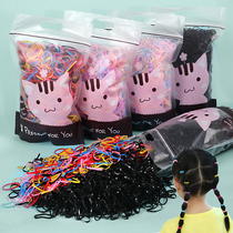 Childrens Rubber Band female baby does not hurt hair children black adults with 2019 new disposable leather hair rope headdress