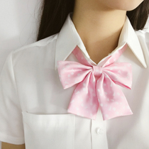(bean fairy tale) pink hand tie cute graphic tie girl tie JK uniform accessories