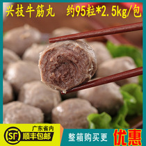 Xingtech authentic beef tendon balls Shantou beef tendon meatballs hand Chaoshan Flavor catering commercial large packaging 2 5kg packs
