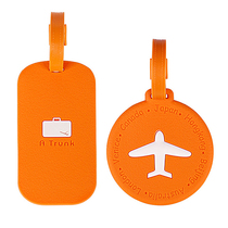 Silicone frosted luggage tag travel supplies boarding card hanging tag listed overseas travel creativity can be customized