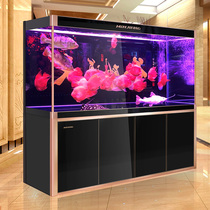 Minjiang fish tank aquarium living room large home bottom filter lazy people free from exchange water feng shui wealth intelligent fish tank