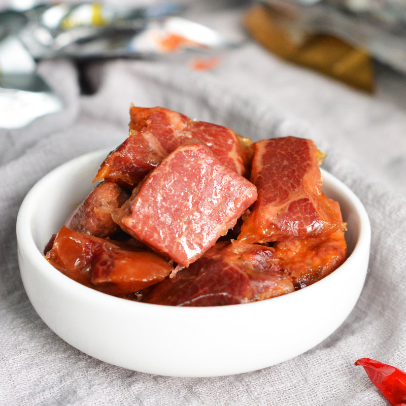 五洲牛肉大块酱卤牛肉五香香辣卤味零食熟食办公室休闲小吃150g_easy