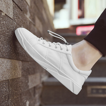 Men Shoes Spring 2022 New Pure Leather Small White Shoes Men Genuine Leather Korean Version Trendboard Shoes White Shoes Men Casual Shoes
