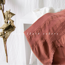 REME square must-enter seamless warm palace honeycomb panties medium and high waist warm briefs high elastic and comfortable girl underpants