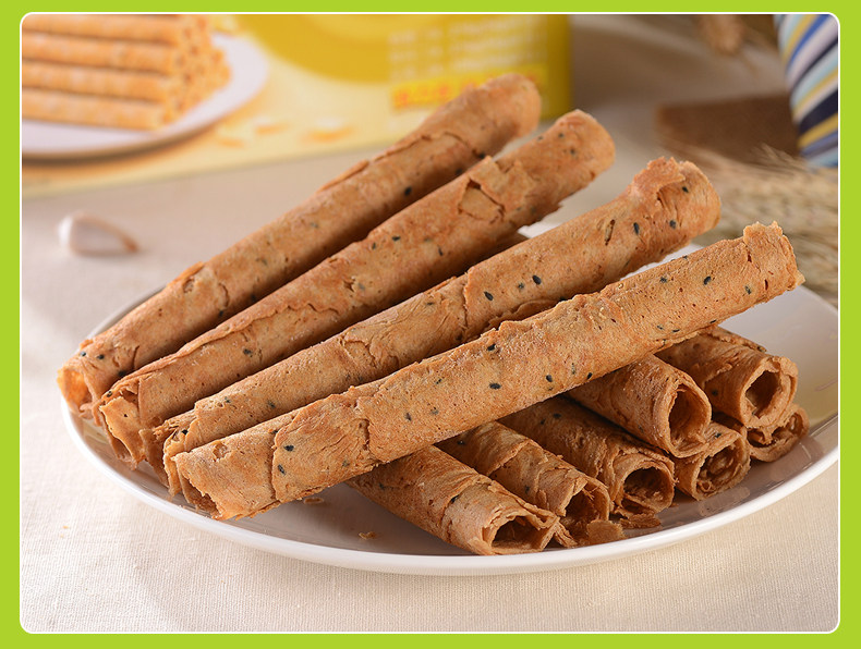 【波力卷-全麦味324g礼盒】鸡蛋卷手工饼干怀旧零食小吃糕点