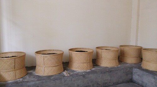 竹编烘笼药材烘焙笼 茶叶烘焙机食品烘干机 提香机 烤茶机 竹制品_双