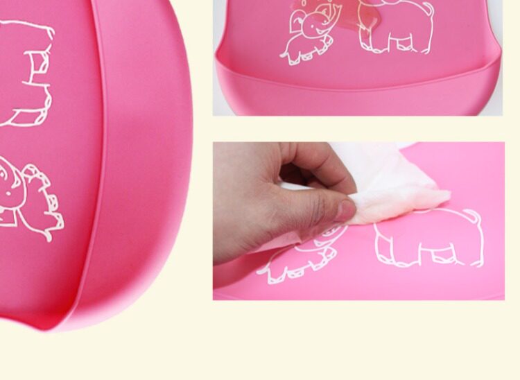 宝宝食饭兜婴儿硅胶吃饭围兜儿童防水立体围嘴大号小孩免洗口水兜