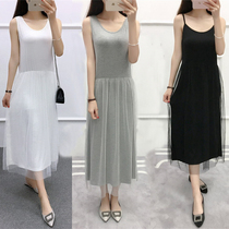 Maternity dress spring dress mesh dress modal sling skirt spring and summer long pregnant womens base skirt vest skirt