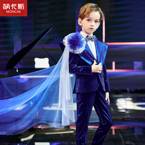 Boys performance suit suit fashion model catwalk Childrens suit jacket British handsome Korean version of the foreign three-piece dress