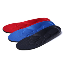 Casual Sports Insoles Male Running Comfort Shock Absorbing and Breathable Sweat remove Deodorant Massage Soft Red Insole Lady