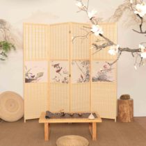 Screen partition Living room mobile bedroom block home decoration curtain Simple modern Chinese folding simple mobile wall