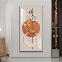 Porch decorative painting aisle corridor entry living room light luxury geometry vertical version into the home Nordic creative door wall hanging painting