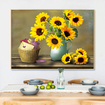 Sunflower Diamond stickers 2020 new 5d full diamond living room dining room point sticker 2021 brick show cross stitch