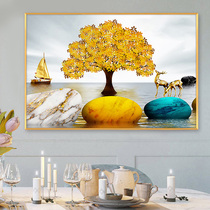 Stone to run Diamond painting 2020 new living room full Diamond dining room 5d patch drill cross stitch masonry show bedroom 2021