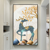 (Sale)Diamond painting full of diamonds new 2020 deer stickers diamond cross-stitch entrance vertical version masonry stickers 2021
