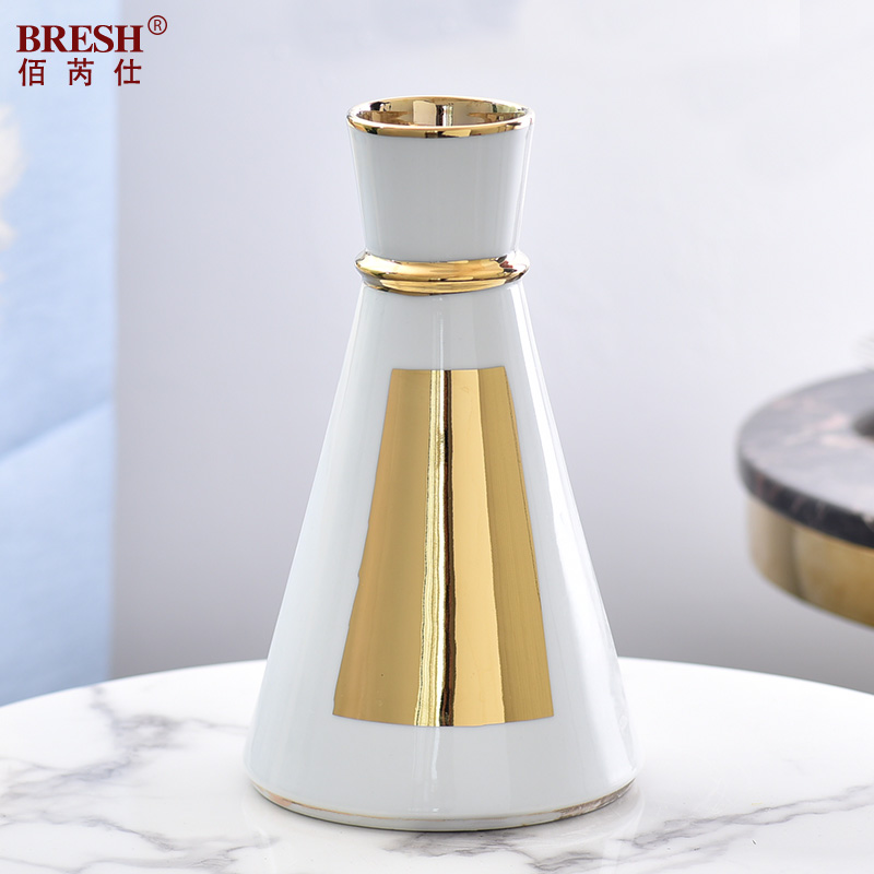 Light key-2 luxury ceramic vase floral wine TV ark, furnishing articles contracted sitting room creative fashion decoration H1011 shelf