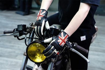 Spot uglybros new leather rice word full finger gloves Harley Indian triumphant RA retro British gloves