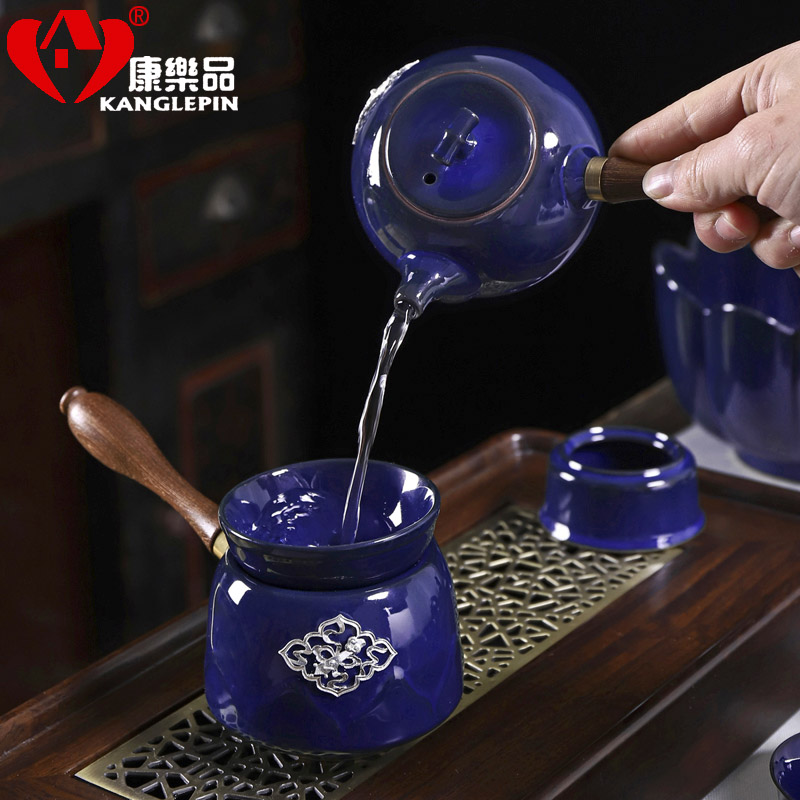 Recreational product ceramic tea sets business household gifts small sets of silver decoration teapot a complete set of kung fu tea set