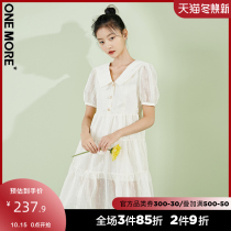 ONE MORE2021 summer new bubble sleeve dress sweet temperament fairy dress long skirt women