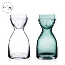 NUDE NUDE imported European handmade cold kettle set crystal glass creative face water glass red wine decanter