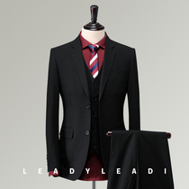 Leitch suit mens suit Korean version of slim wedding dress professional overalls groom best man host suit