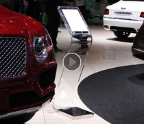 High-end car price information 4s store parameter brand exhibition A4 display card standing guide water brand sign vertical