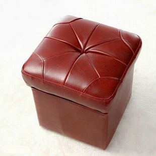 现代简约休闲真皮皮凳子方凳换鞋凳沙发凳梳妆凳搁脚矮凳脚凳