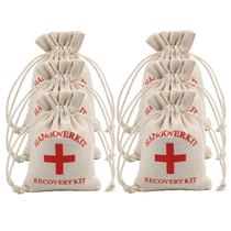 Cotton and linen bag outdoor mountaineering camping household portable first aid bag small bag Hangover Kit Bags