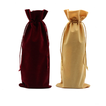 Flannel bunkou red wine bag gift bag wedding wine bag Christmas party wine set wine packaging custom