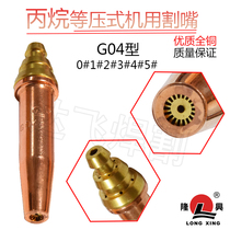 Longing G04 Split Plum propane and other pressure machine used cutting nozzle gas natural gas liquefied gas copper nozzle
