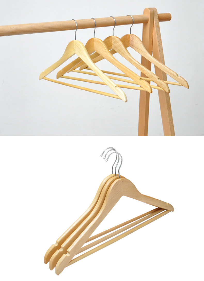 实木衣架衣架子挂衣架衣柜木质衣服撑~~木头衣架