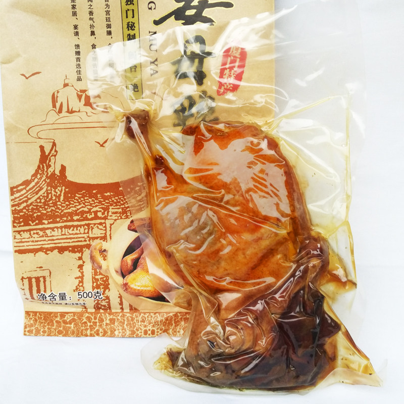 展示与对比:银祥天鹭姜母鸭500g袋装 厦门特产手札礼 熟食鸭肉卤鸭零