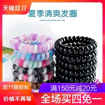 Korean telephone line Hairband bold simple hair accessories headstring rubber band ball hair cord personality
