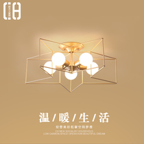 Nordic ceiling lamp simple modern living room lamp creative personality childrens room master bedroom study led ceiling lamp