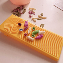 Hemp food board household noodle knife macaroni cat ear conch knurled panel baby child food supplement tool mold